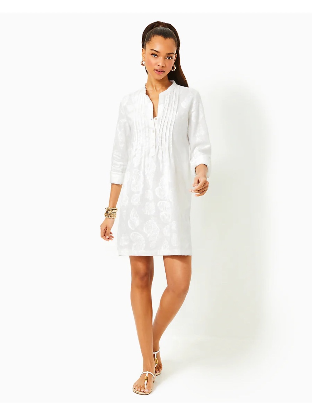 Lilly Pulitzer White Rhonda Tunic